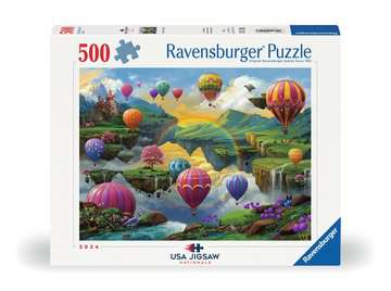 Air Balloon Valley 500 Piece Jigsaw Puzzle by Ravensburger