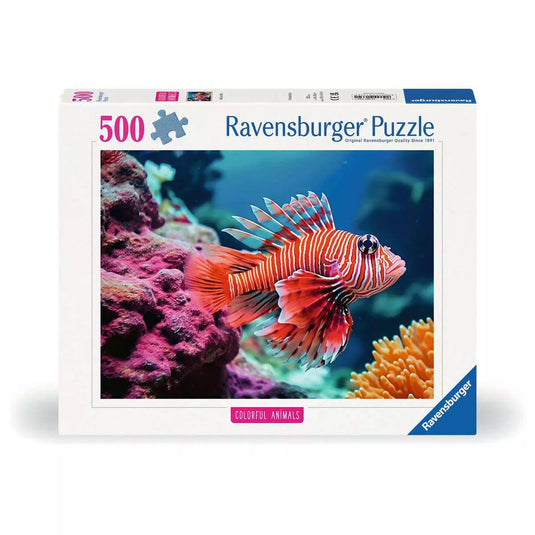 Red Lionfish 500 Piece Jigsaw Puzzle by Ravensburger - 1