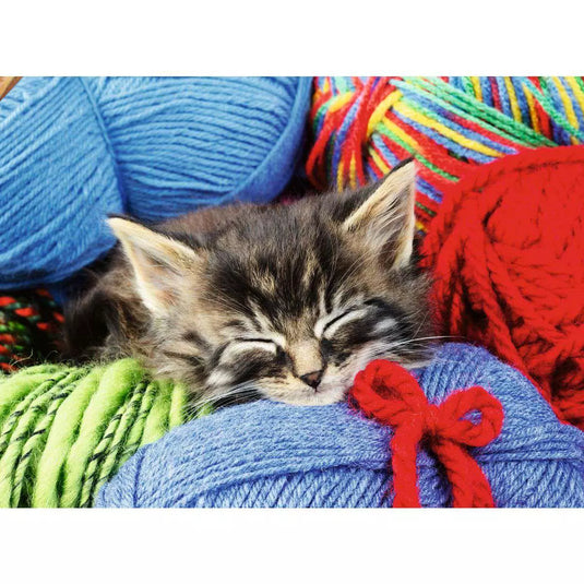 Wool Cat 100 Piece Jigsaw Puzzle by Ravensburger - 2