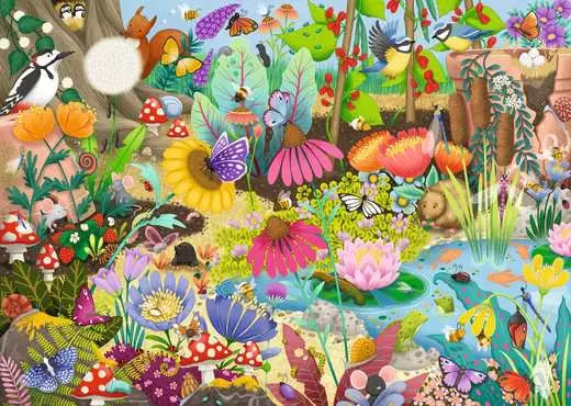 Little Garden World 1000 Piece Jigsaw Puzzle by Ravensburger - 2