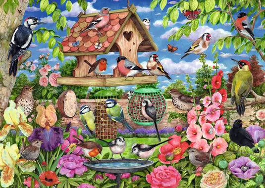 The Bird Table 1000 Piece Jigsaw Puzzle by Ravensburger