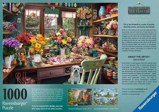 Flower Arranger's Shed 1000 Piece Jigsaw Puzzle by Ravensburger