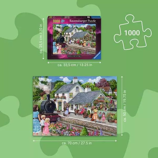 Whistle Stop Cottage 1000 Piece Jigsaw Puzzle by Ravensburger