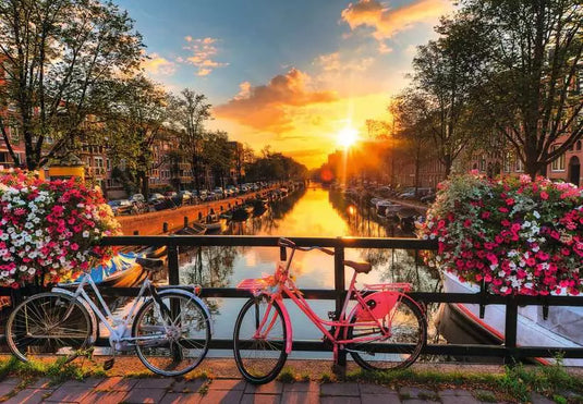 Sunset in Amsterdam 200 Piece Jigsaw Puzzle by Ravensburger