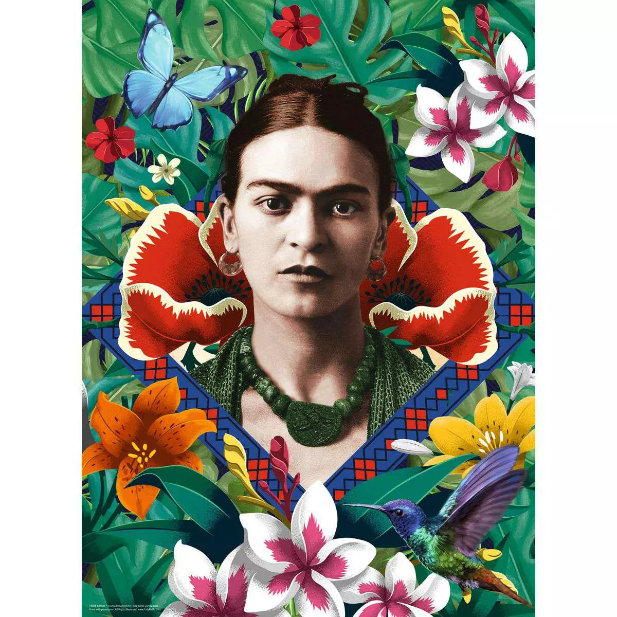 Frida Kahlo, Blooming Fantasy 500 Piece Jigsaw Puzzle by Ravensburger