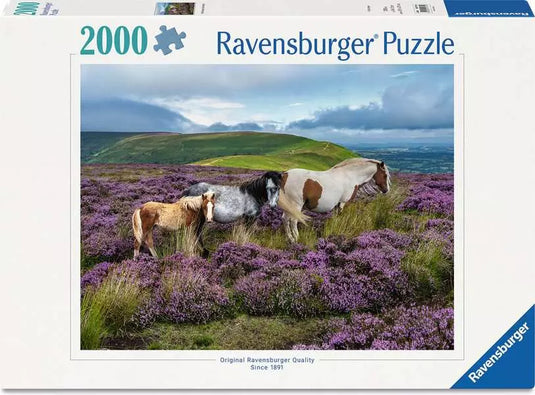 Wild Horses in the Heather 2000 Piece Jigsaw Puzzle by Ravensburger