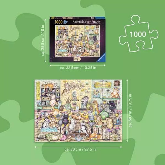Crazy Cat's Easter Eggstravaganza 1000 Piece Jigsaw Puzzle by Ravensburger