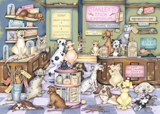 Stanley's Stick Emporium 1000 Piece Jigsaw Puzzle by Ravensburger