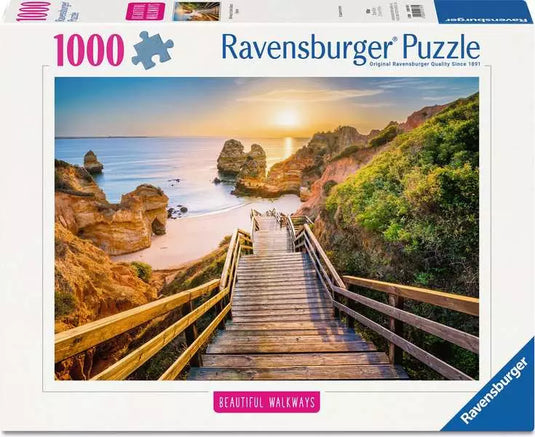 Stairway to Camilo Beach Algarve 1000 Piece Jigsaw Puzzle by Ravensburger