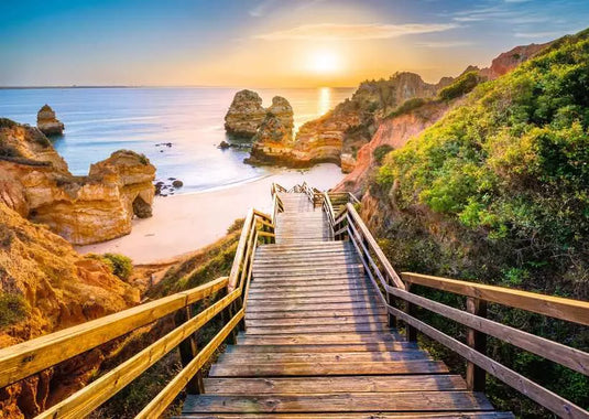 Stairway to Camilo Beach Algarve 1000 Piece Jigsaw Puzzle by Ravensburger
