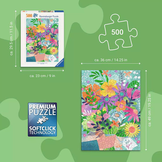 Flowers for You 500 Piece Jigsaw Puzzle by Ravensburger