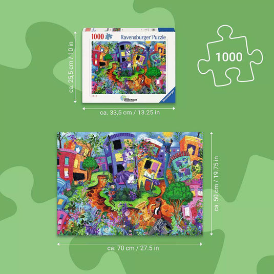 Lady Bug Lane 1000 Piece Jigsaw Puzzle by Ravensburger