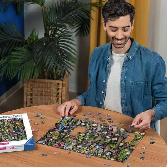 Floating Market, Indonesia 500 Piece Jigsaw Puzzle by Ravensburger