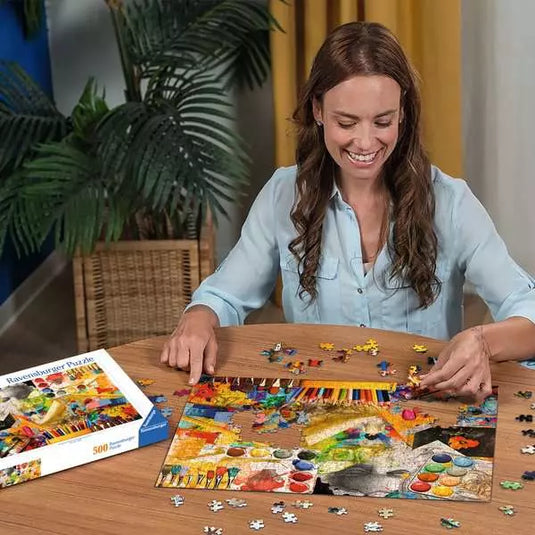 Art Studio 500 Piece Jigsaw Puzzle by Ravensburger