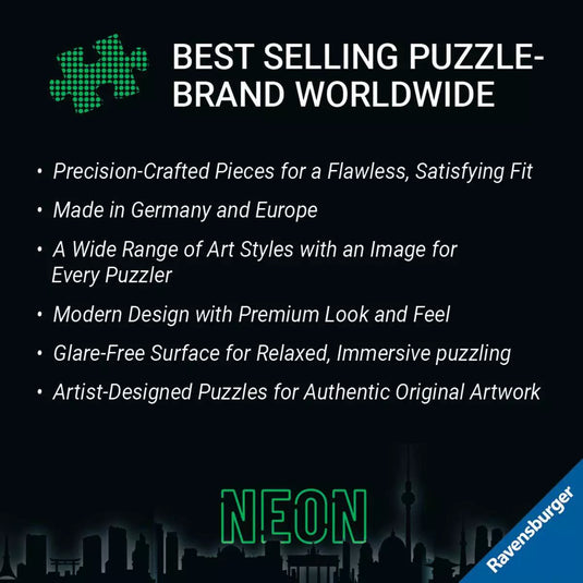 Neon Berlin 500 Piece Jigsaw Puzzle by Ravensburger