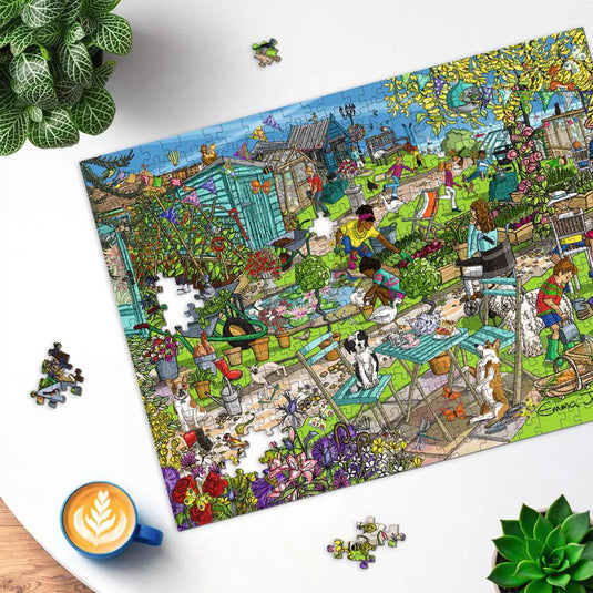 Seaside Allotment 500 Piece Jigsaw Puzzle by Ravensburger