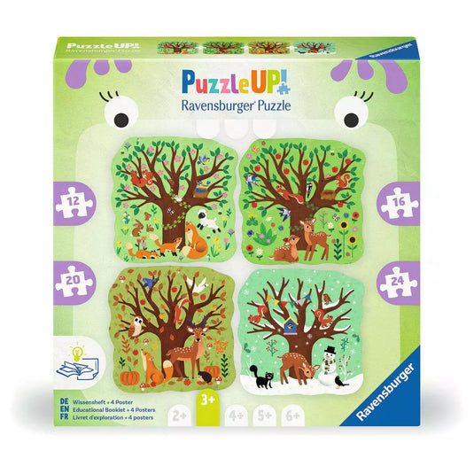 Puzzle Up Four Seasons 12/16/20/24 Piece Jigsaw Puzzle by Ravensburger - 1