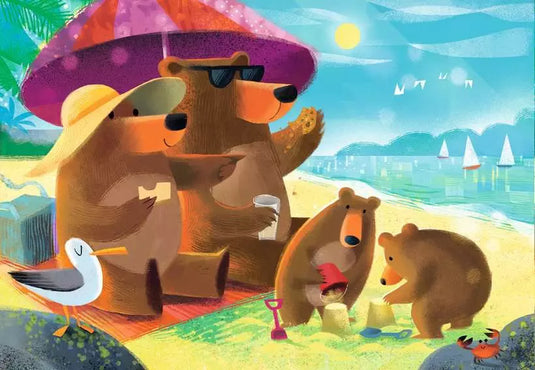 Bear Family Vacations 2x24 Piece Jigsaw Puzzle by Ravensburger