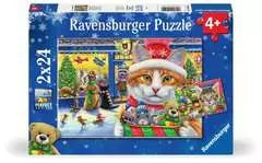 Christmas Kitties 24 Piece Jigsaw Puzzle Set by Ravensburger