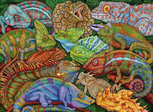 Riveting Reptiles 300 Piece Jigsaw Puzzle by Ravensburger - 2