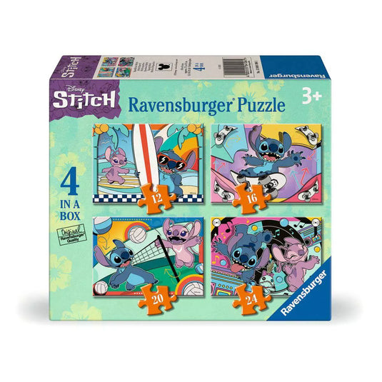 Disney Stitch 12, 16, 20, 24 Piece Jigsaw Puzzles by Ravensburger - 1