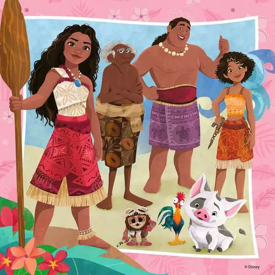Moana 2 Off To New Adventures 3x49 49 Piece Jigsaw Puzzle by Ravensburger - 3