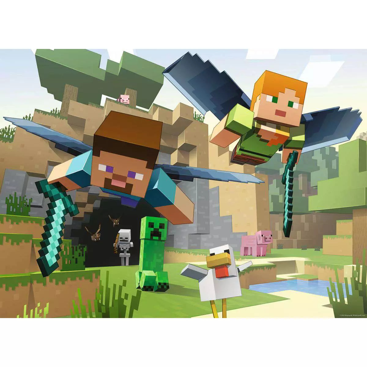 Minecraft Adventures 200 Piece Jigsaw Puzzle by Ravensburger