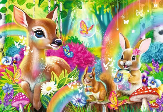 Lovable Woodland Friends 2x24 Piece Jigsaw Puzzle by Ravensburger - 2