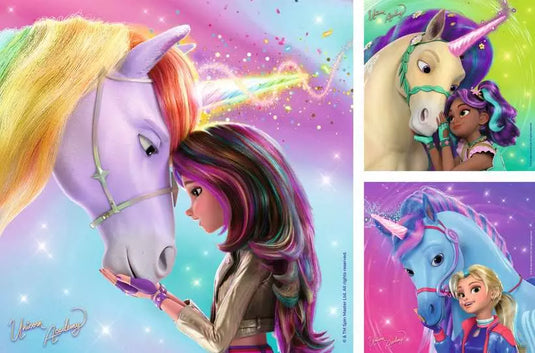 Unicorn Academy 3x49 Piece Jigsaw Puzzle by Ravensburger