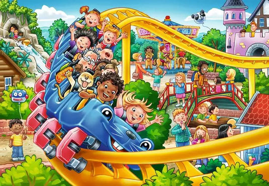 Amusement Park 2x24 Piece Jigsaw Puzzle by Ravensburger