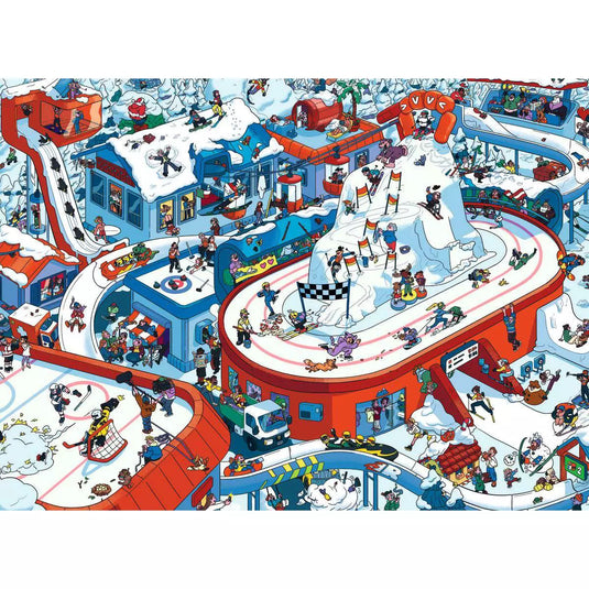 Winter Sports Stadium XXL 200 Piece Jigsaw Puzzle by Ravensburger