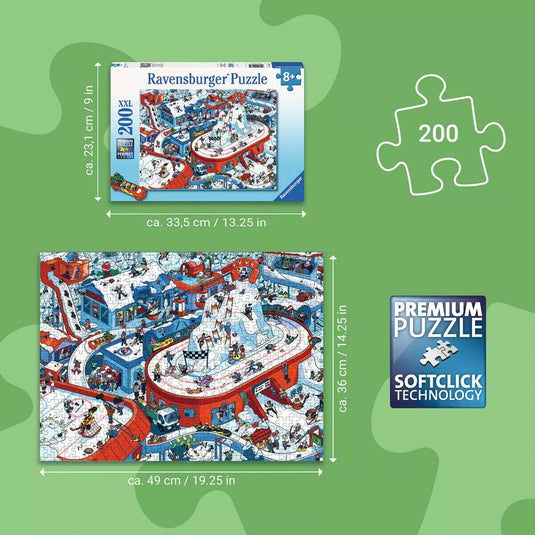 Winter Sports Stadium XXL 200 Piece Jigsaw Puzzle by Ravensburger