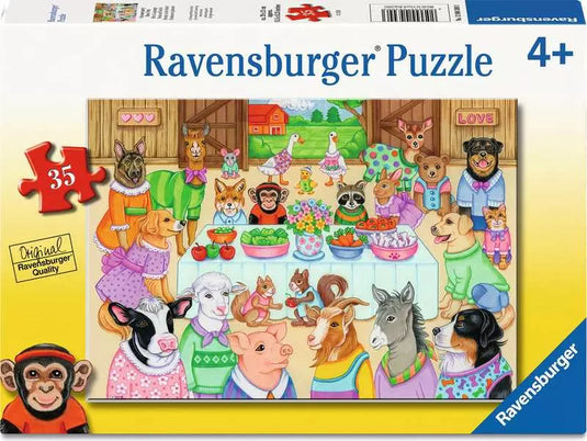 Barn Party 35 Piece Jigsaw Puzzle by Ravensburger