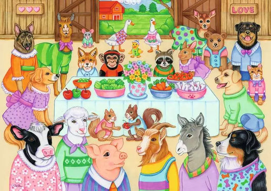Barn Party 35 Piece Jigsaw Puzzle by Ravensburger