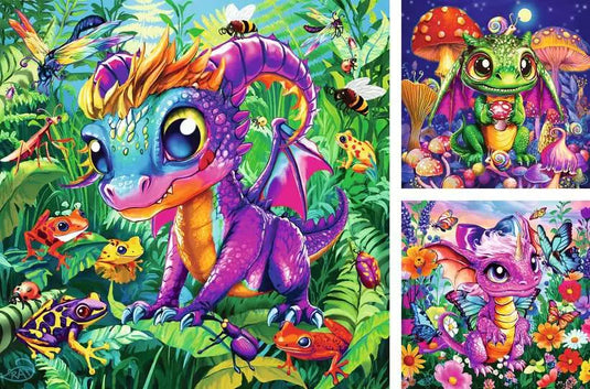 Baby Garden Dragons 3x49 Piece Jigsaw Puzzle by Ravensburger