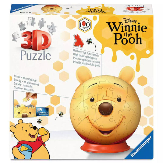 Winnie the Pooh 72 Piece Head w/Ears 3D Puzzle by Ravensburger