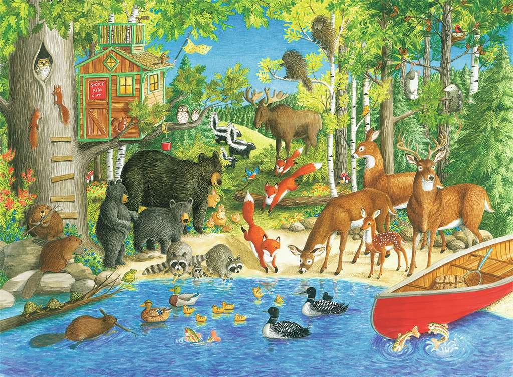 Woodland Friends 200 Piece Jigsaw Puzzle by Ravensburger