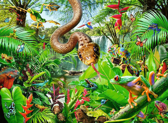 Reptile Resort 300 Piece Jigsaw Puzzle by Ravensburger - 2