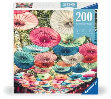 Puzzle Moments: Umbrellas 200 Piece Jigsaw Puzzle by Ravensburger