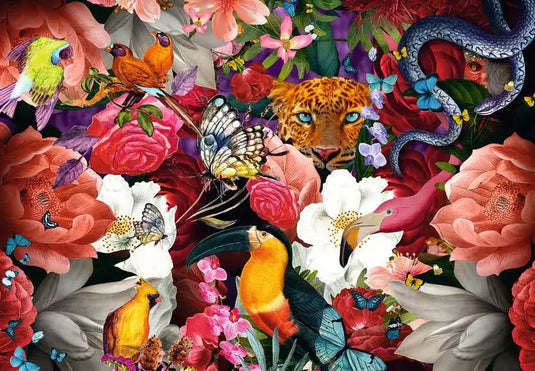 Puzzle Moments: Tropical Flowers 300 Piece Jigsaw Puzzle by Ravensburger - 2