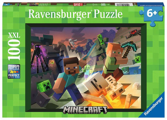 Monster Minecraft 100 piece Jigsaw Puzzle by Ravensburger