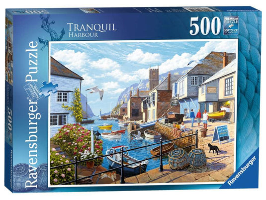 Tranquil Harbour 500 Piece Jigsaw Puzzle by Ravensburger - 1