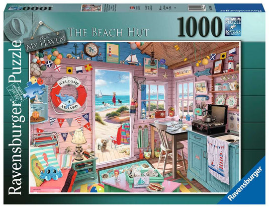 My Haven No 7: The Beach Hut 1000 Piece Jigsaw Puzzle by Ravensburger - 2