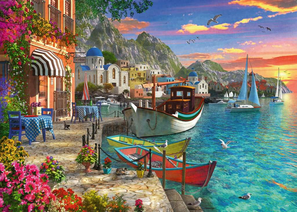 Grandiose Greece 1000 piece Jigsaw Puzzle by Ravensburger