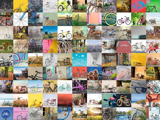 99 Bicycles and More 1500 piece Jigsaw Puzzle by Ravensburger