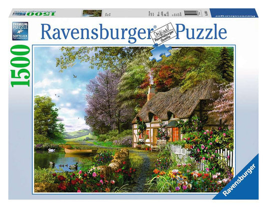 Country Cottage 1500 Piece Jigsaw Puzzle by Ravensburger - 2