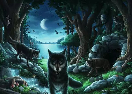 Escape Puzzle: Curse of the Wolves 759 Piece Jigsaw Puzzle