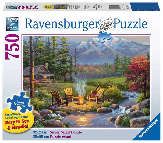 Riverside Livingroom 750 Piece Large Format by Ravensburger - 1