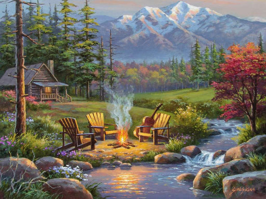 Riverside Livingroom 750 Piece Large Format by Ravensburger - 2
