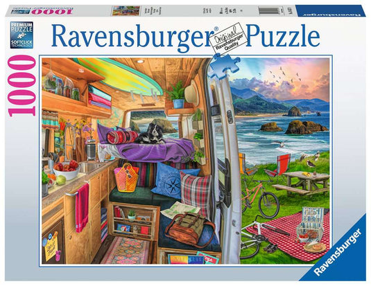 Camper Van's View: Rig Views 1000 Piece Jigsaw Puzzle by Ravensburger - 2